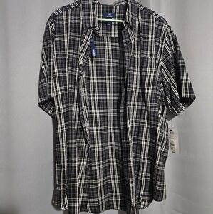 NWT George Men's Short Sleeve Button Down Shirt